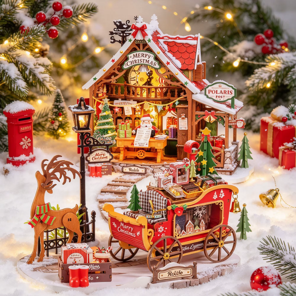 3D Christmas Puzzle: Reindeer Express