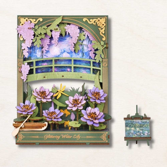 3D Puzzle Flower : Glittering Water Lily