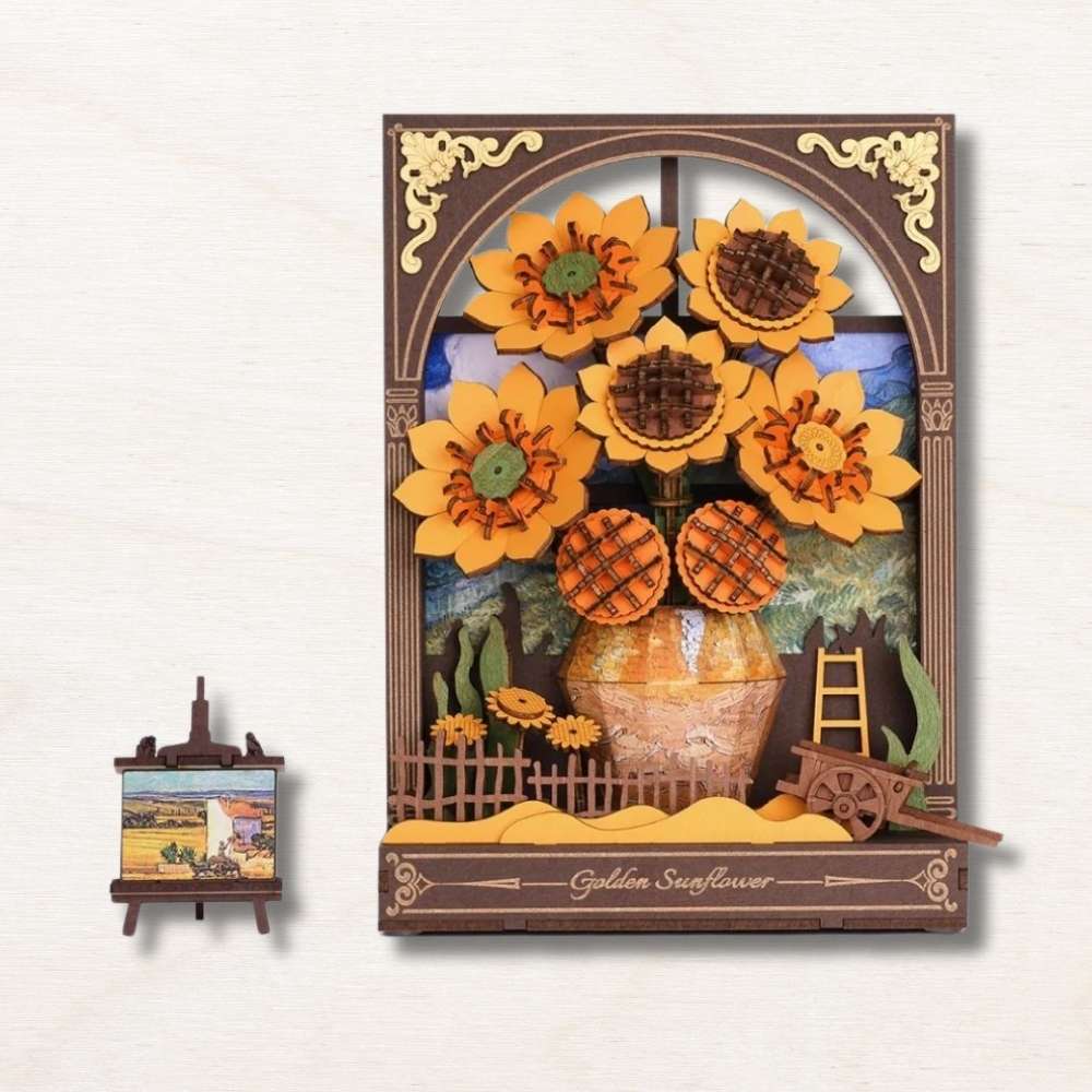 Golden Sunflower DIY Kit — The Flower You Build Once and Keep Forever