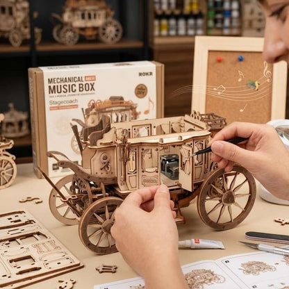 3D Wooden Car Puzzle : Carriage