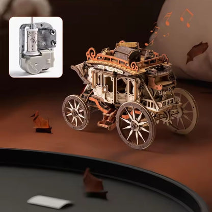 3D Wooden Car Puzzle : Carriage