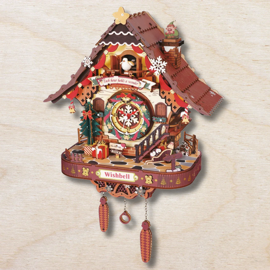 3d mechanical puzzle : Christmas  Cuckoo Clock