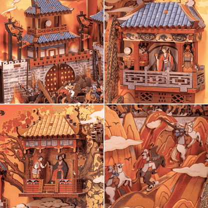 DIY book nook mulan gift chinese mythology