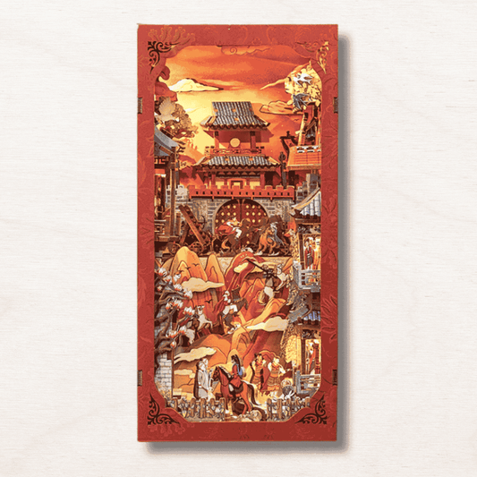 chinese warrior woman diorama miniature