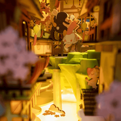 falling sakura book nook