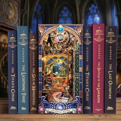 Fantasy Store book nook in illustrated gift box — complete magical alchemist kit ready to give