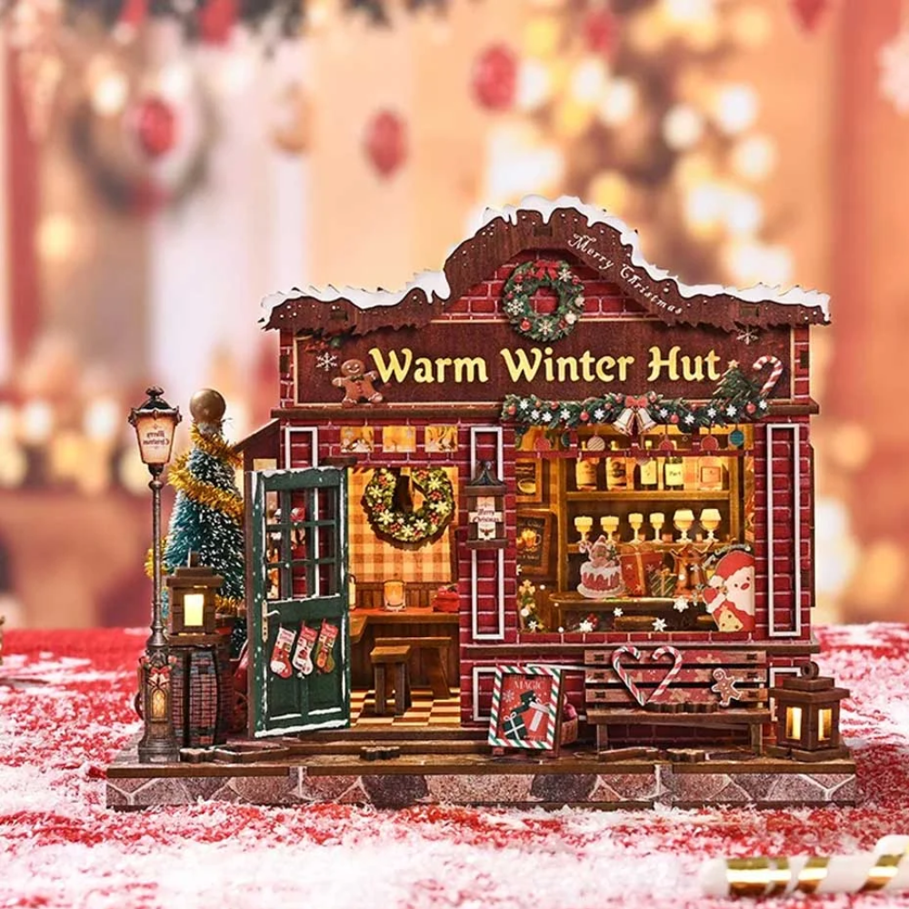 DIY House Miniature Kits Warm Winter Hut