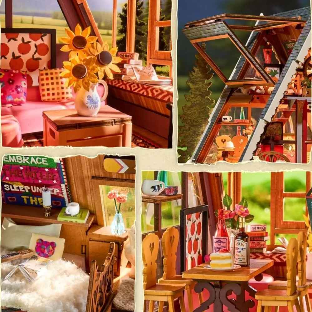 Miniature House Kit : A Frame Cabin