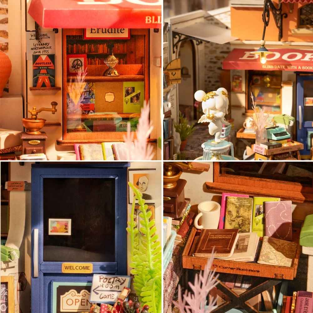 Miniature House Kit - Corner Bookstore