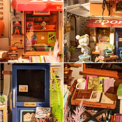 Miniature House Kit - Corner Bookstore