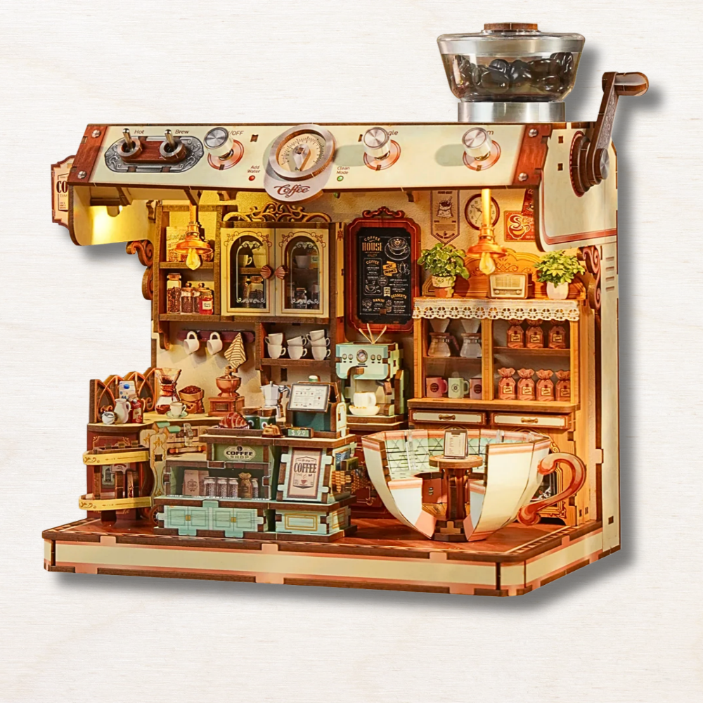 DIY Miniature House Kit : Mocha Café