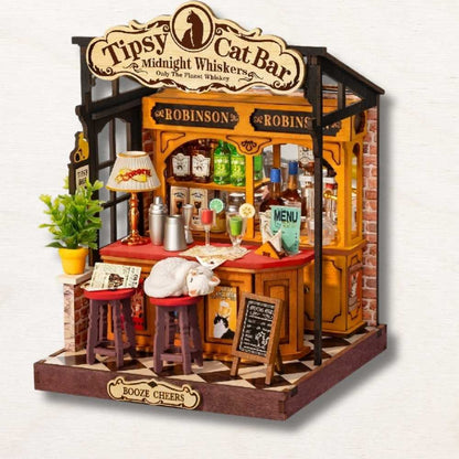 DIY Miniature House - Tipsy Cat Bar