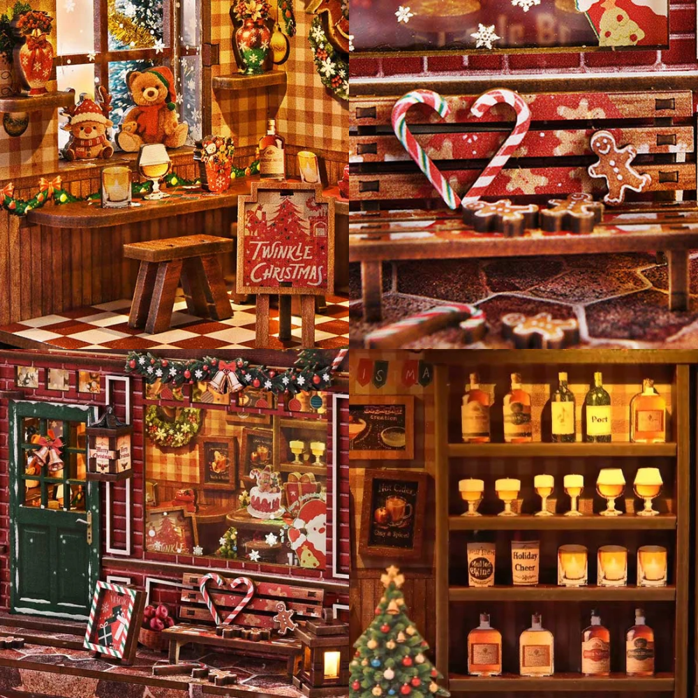 DIY House Miniature Kits Warm Winter Hut
