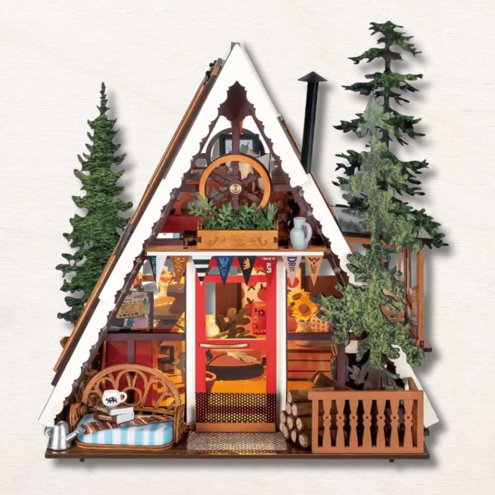 Miniature House Kit : A Frame Cabin