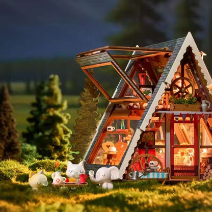 Miniature House Kit : A Frame Cabin