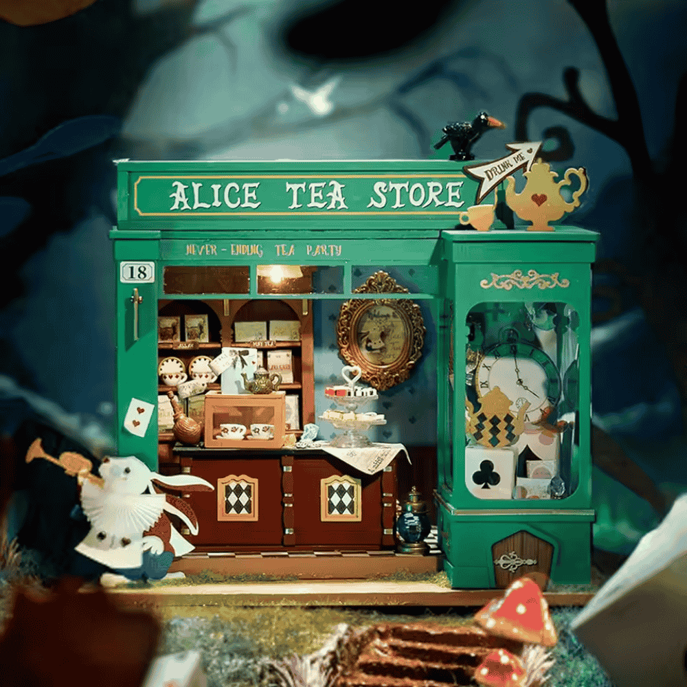 Alice's Tea Store Diy Miniature House Kit