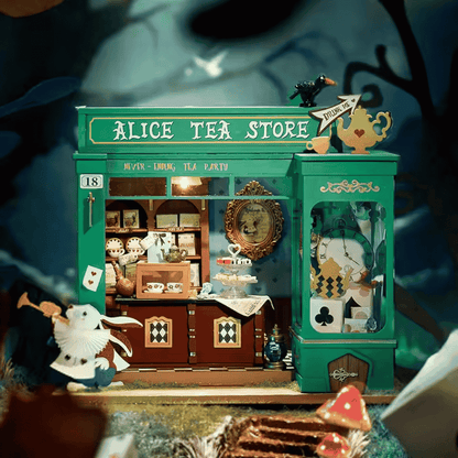 Alice's Tea Store Diy Miniature House Kit
