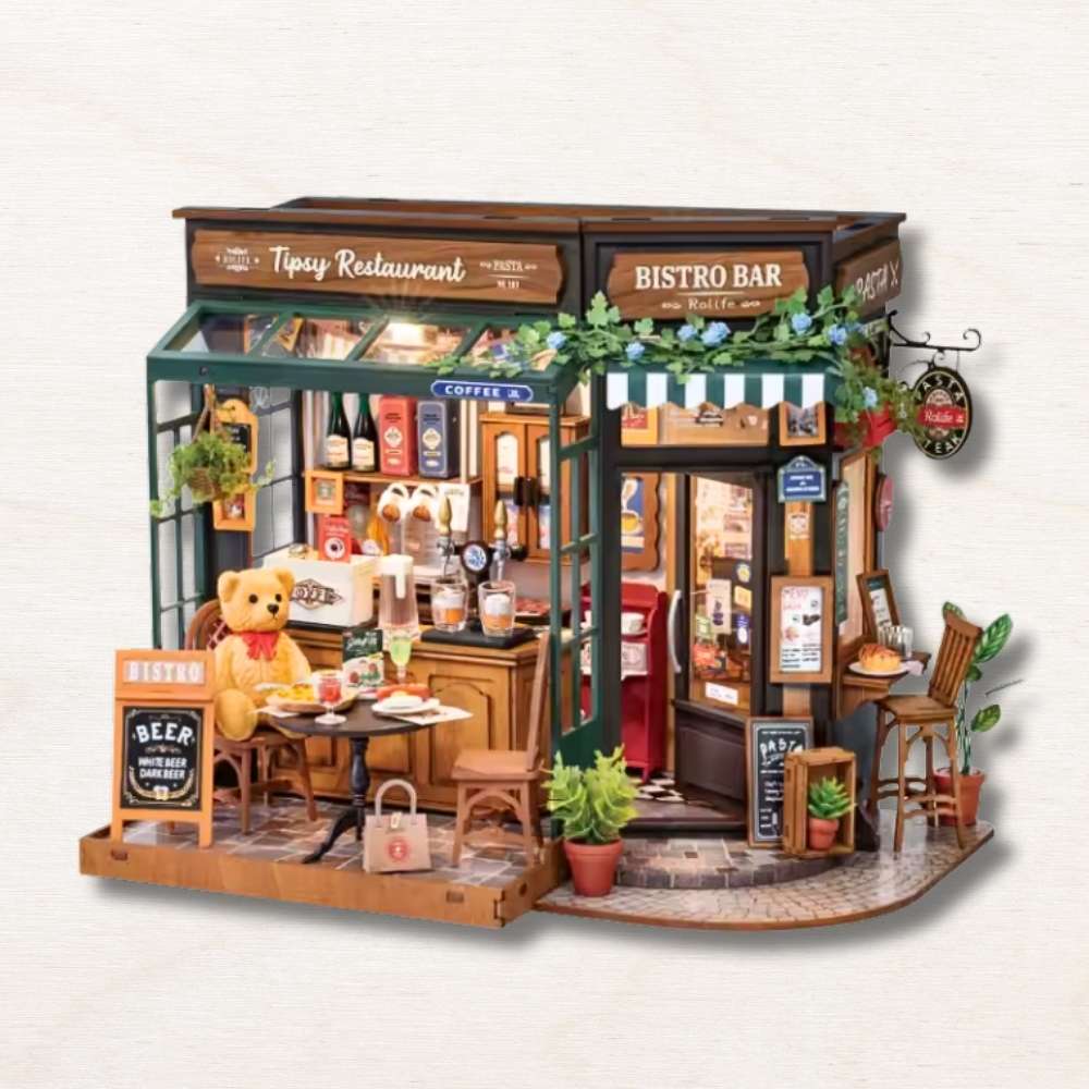 Miniature House Kit Tipsy Restaurant