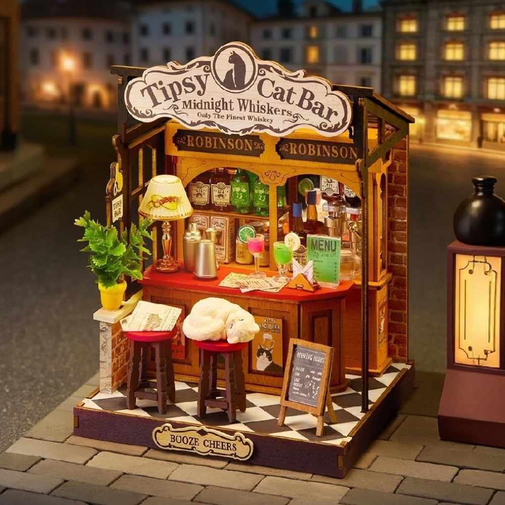 DIY Miniature House - Tipsy Cat Bar