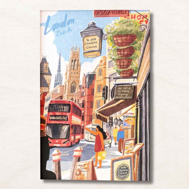 1000 piece jigsaw puzzle, illustrated London scene