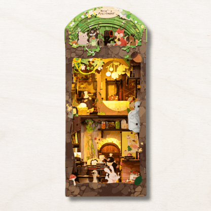 diy book nook kit 253 pieces fairy tale forest cozy café scene