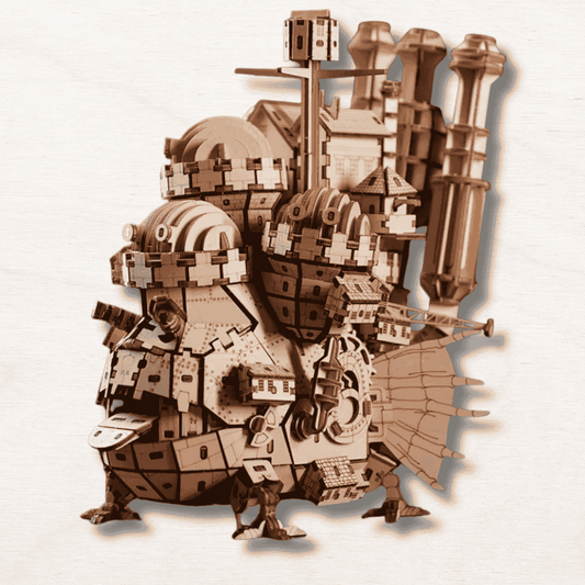 DIY ghibli puzzle howl moving castle gift fan diana wynne jones steampunk shelf decor collector