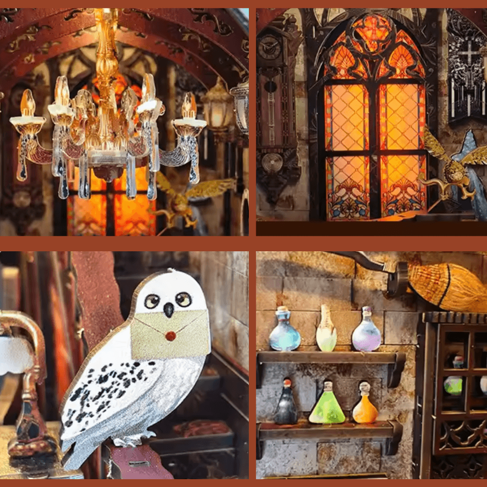 book nook kit magic gryffondor