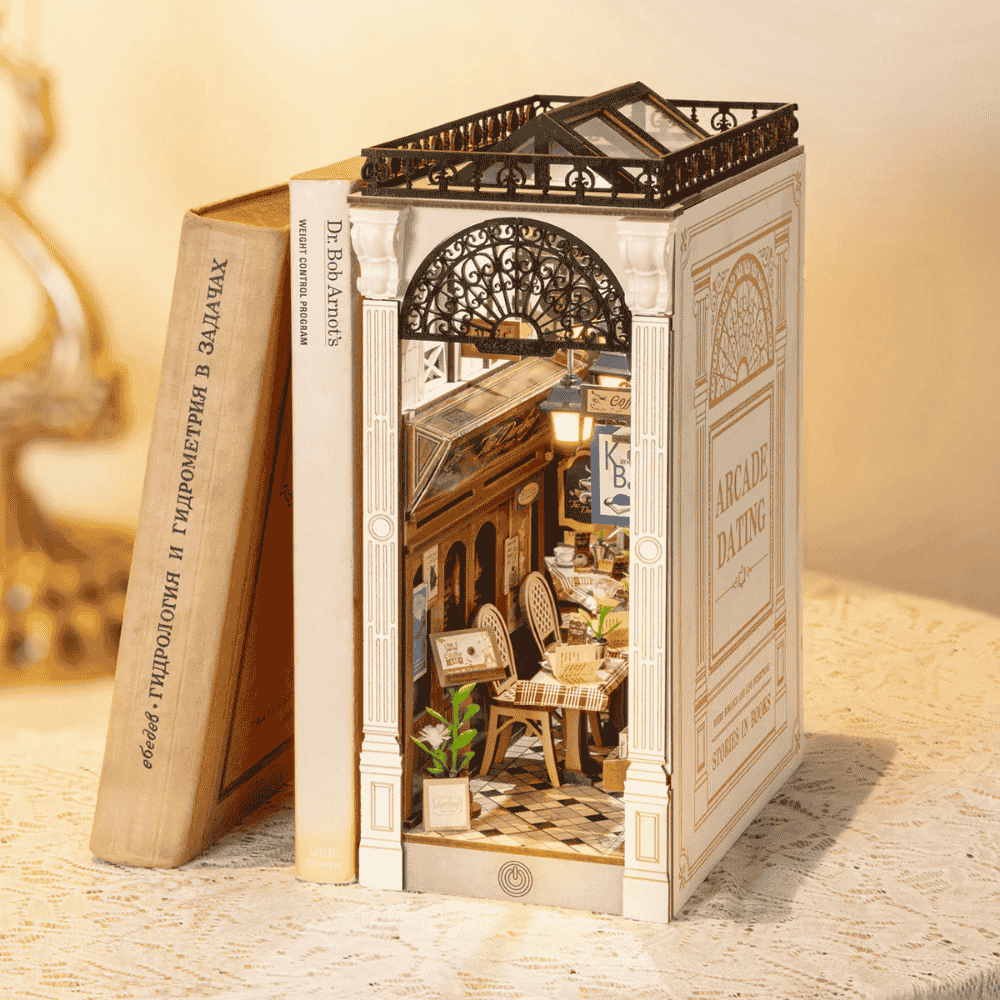 paris book nook arcade dating parisian covered passage wrought iron arch gas lamp diamond tiles café 
