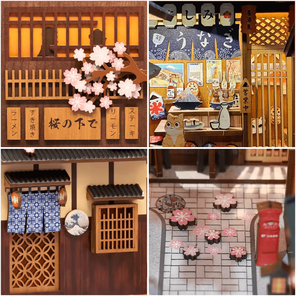 japanese style book nook