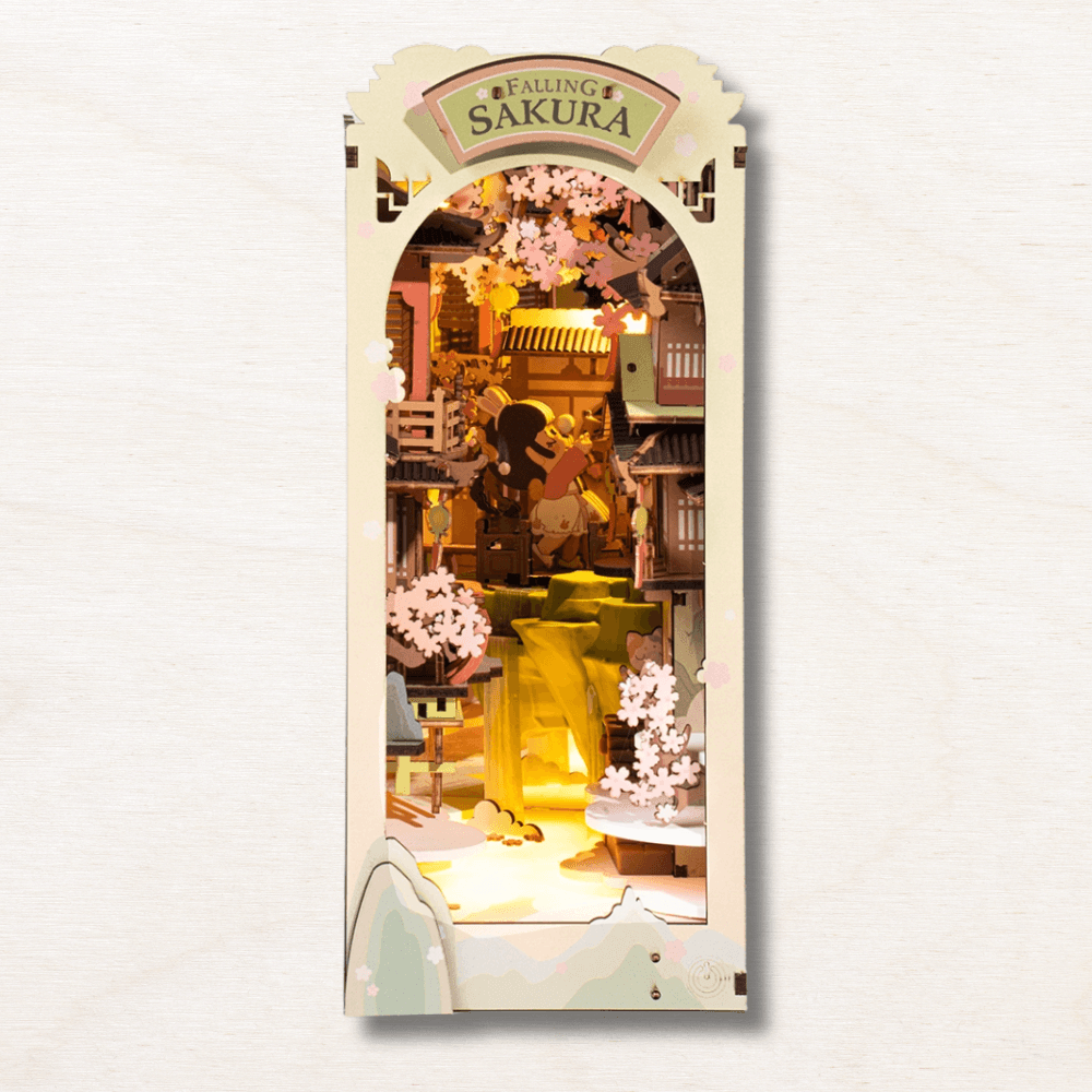 falling sakura book nook