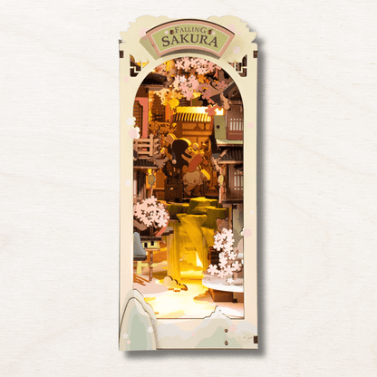 falling sakura book nook