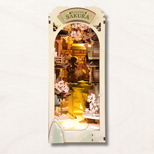 falling sakura book nook