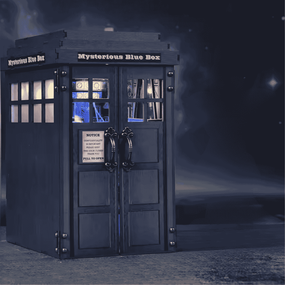 whovian gift tardis interior miniature golden gears gallifreyan console figure doctor who collector
