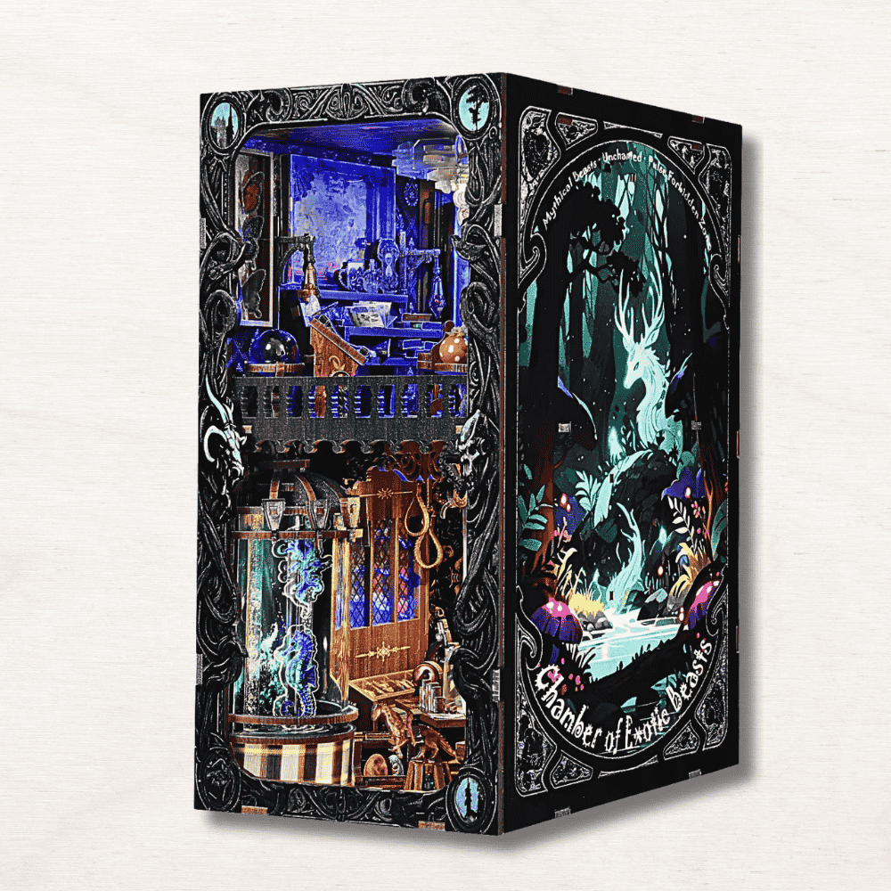 Book Nook Fantasy Chamber of Exotic Beasts
