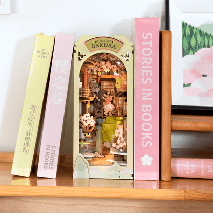 falling sakura book nook