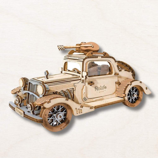 vintage car 3D wood puzzle